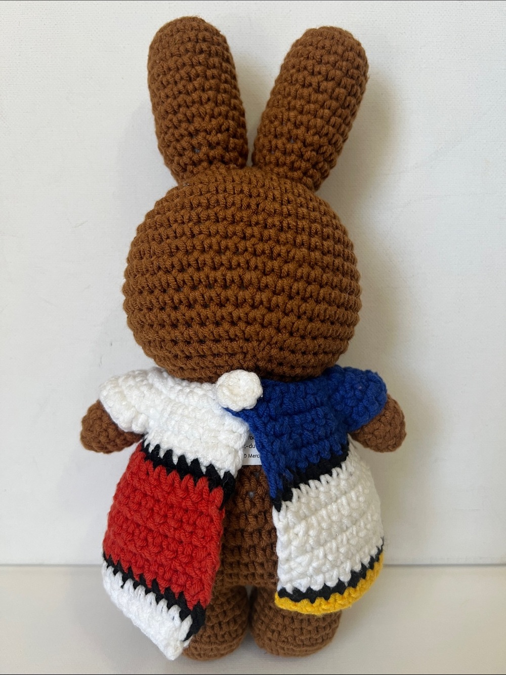 Just Dutch- Melanie & Her Mondrian Dress Crocheted Bunny - Picture 2 of 10